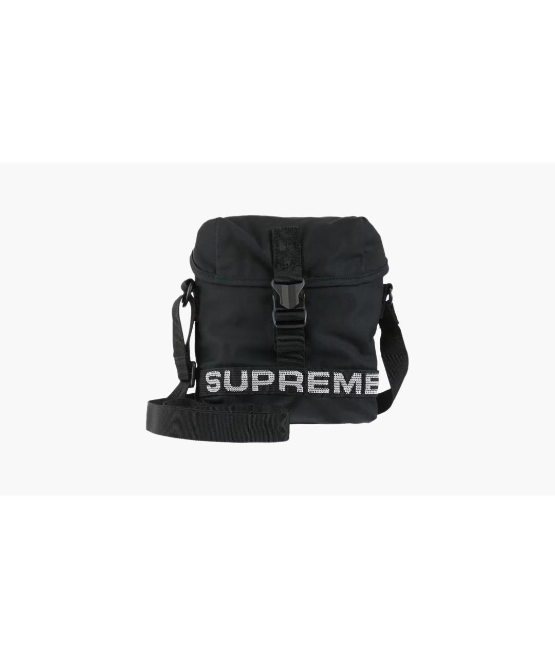 SUPREME Черная сумка на плечо, фото 3