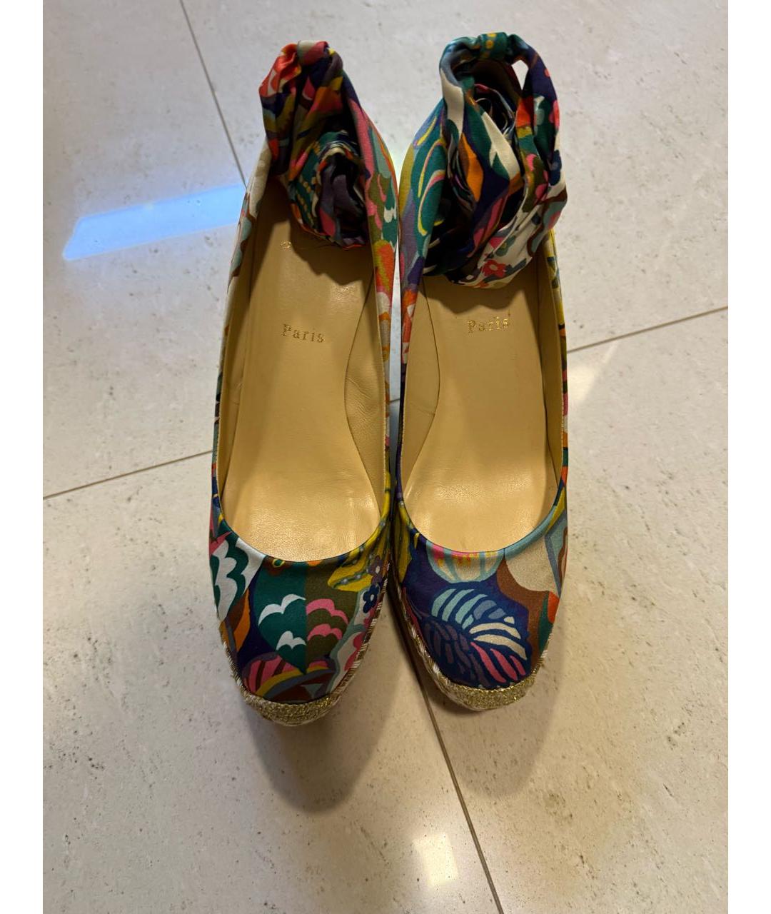 CHRISTIAN LOUBOUTIN Мульти босоножки, фото 4