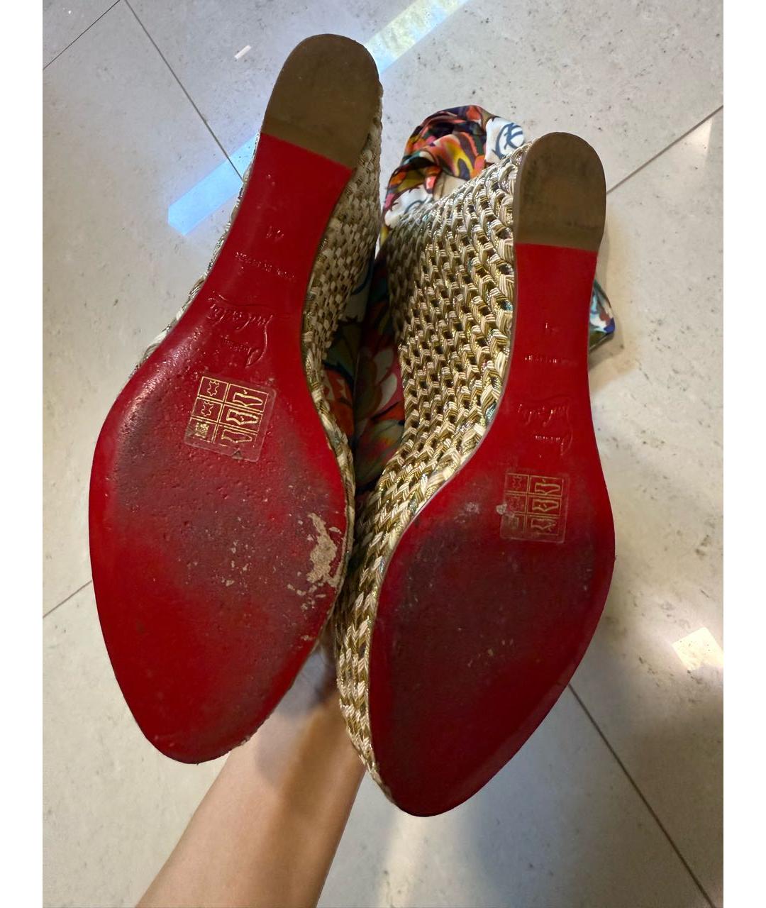 CHRISTIAN LOUBOUTIN Мульти босоножки, фото 5