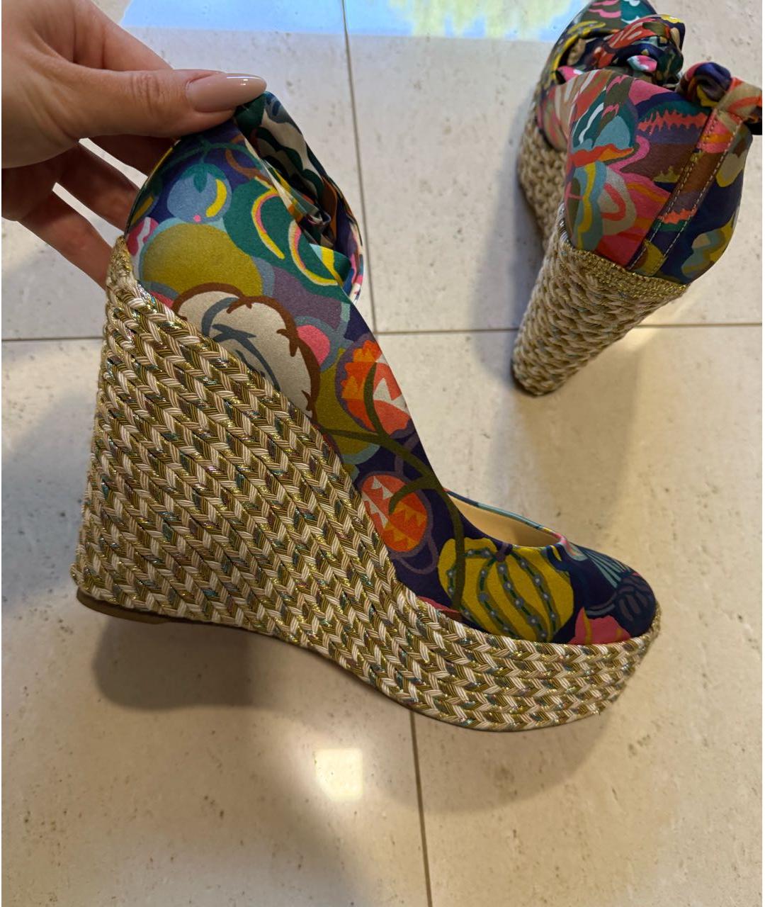 CHRISTIAN LOUBOUTIN Мульти босоножки, фото 3