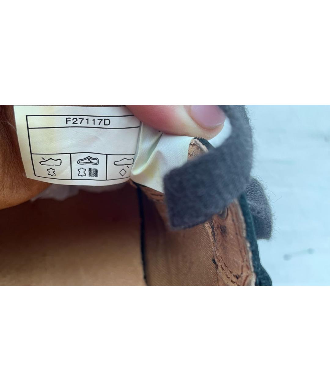 UGG AUSTRALIA Черные кожаные кеды, фото 8