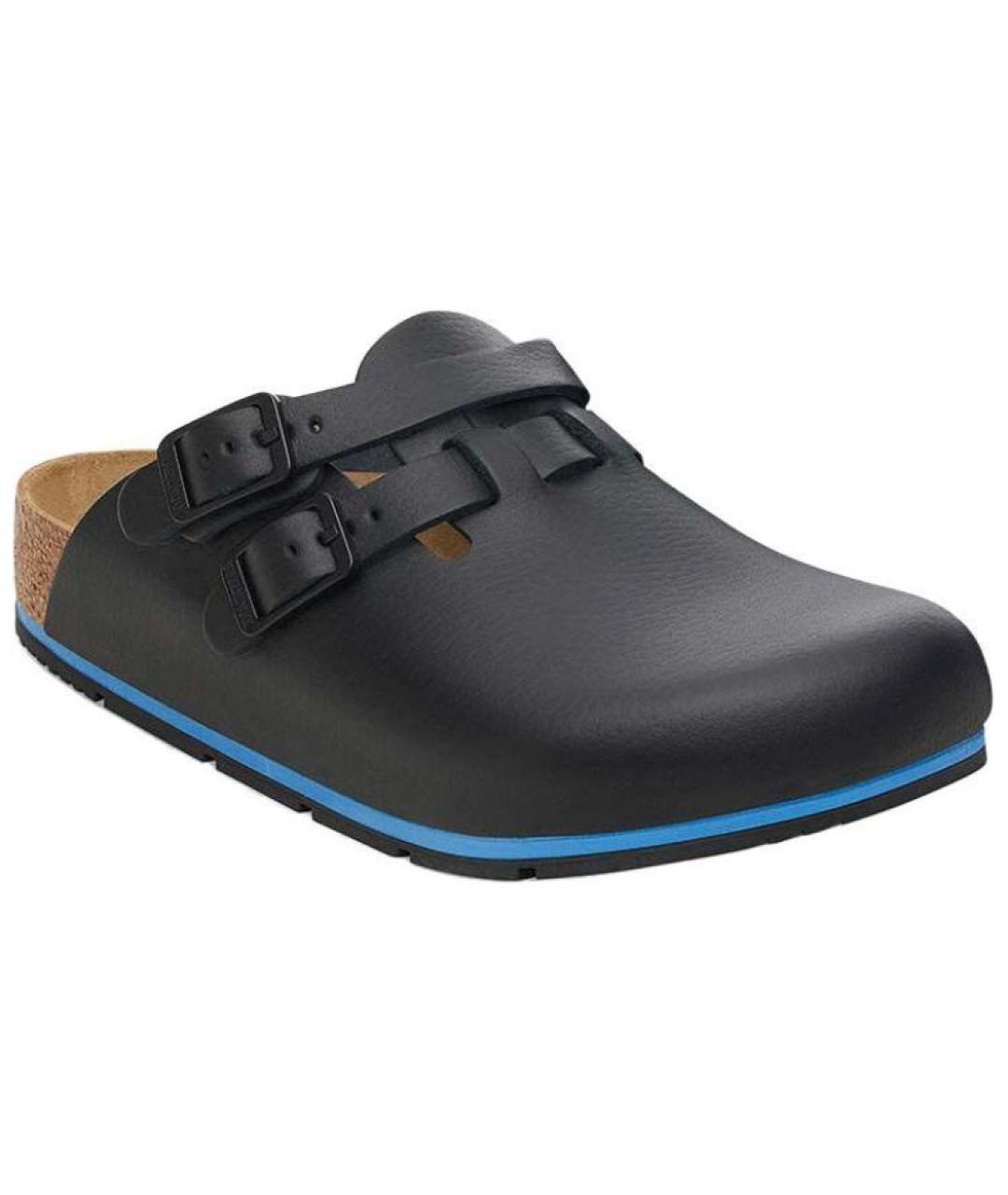 BIRKENSTOCK Черные кожаные мюли, фото 3