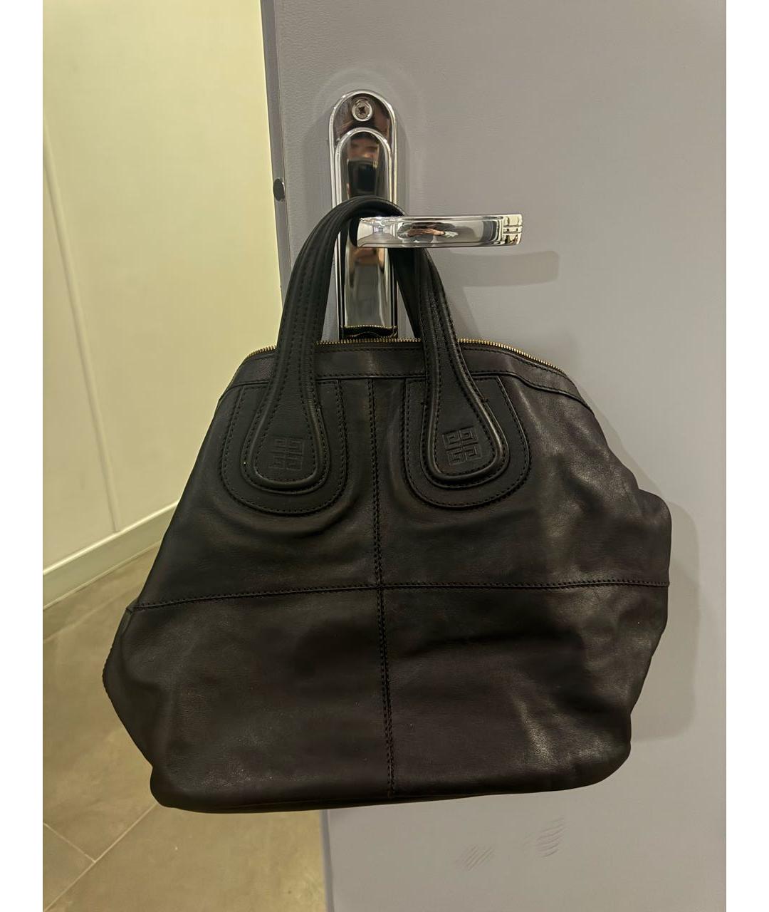 GIVENCHY Черная кожаная сумка тоут, фото 3