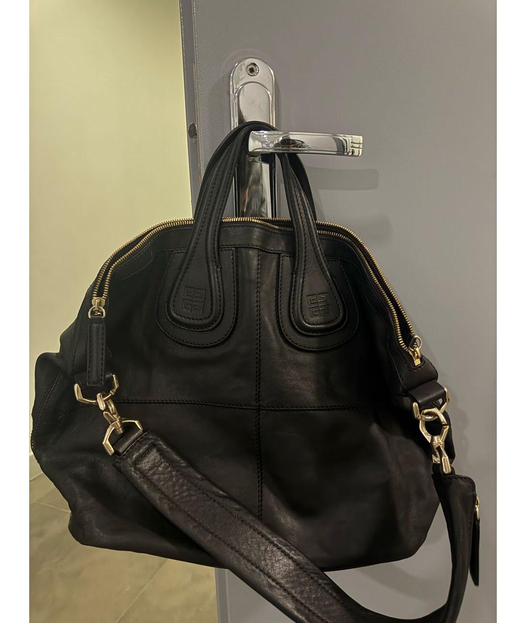 GIVENCHY Черная кожаная сумка тоут, фото 2