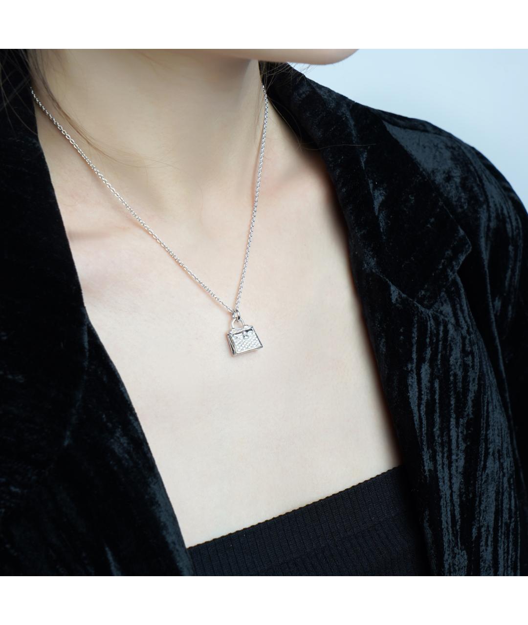 HERMES Серебряная цепочка из белого золота, фото 3