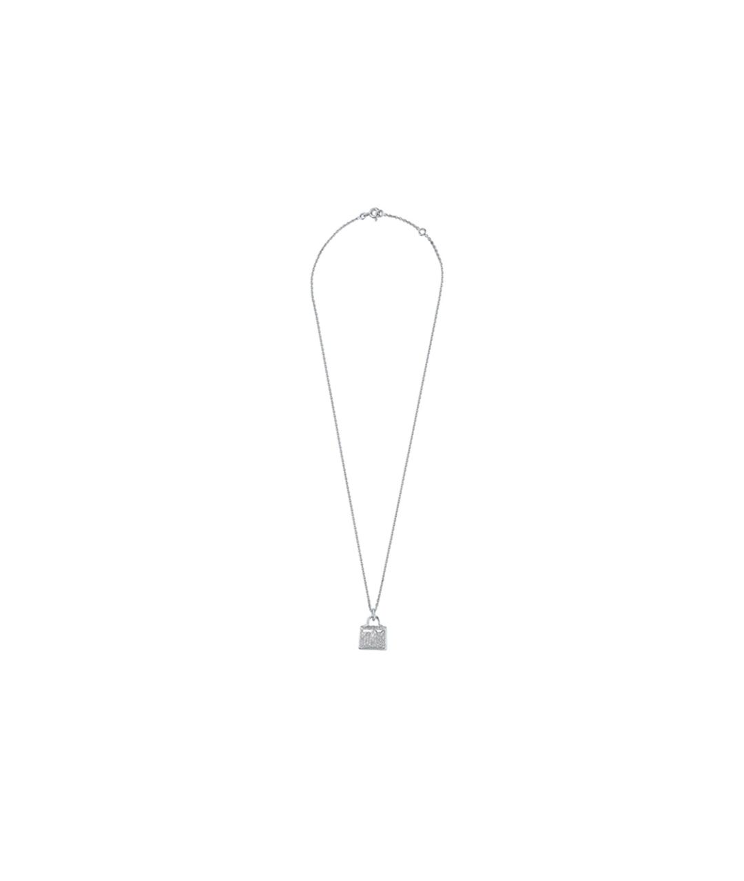 HERMES Серебряная цепочка из белого золота, фото 2