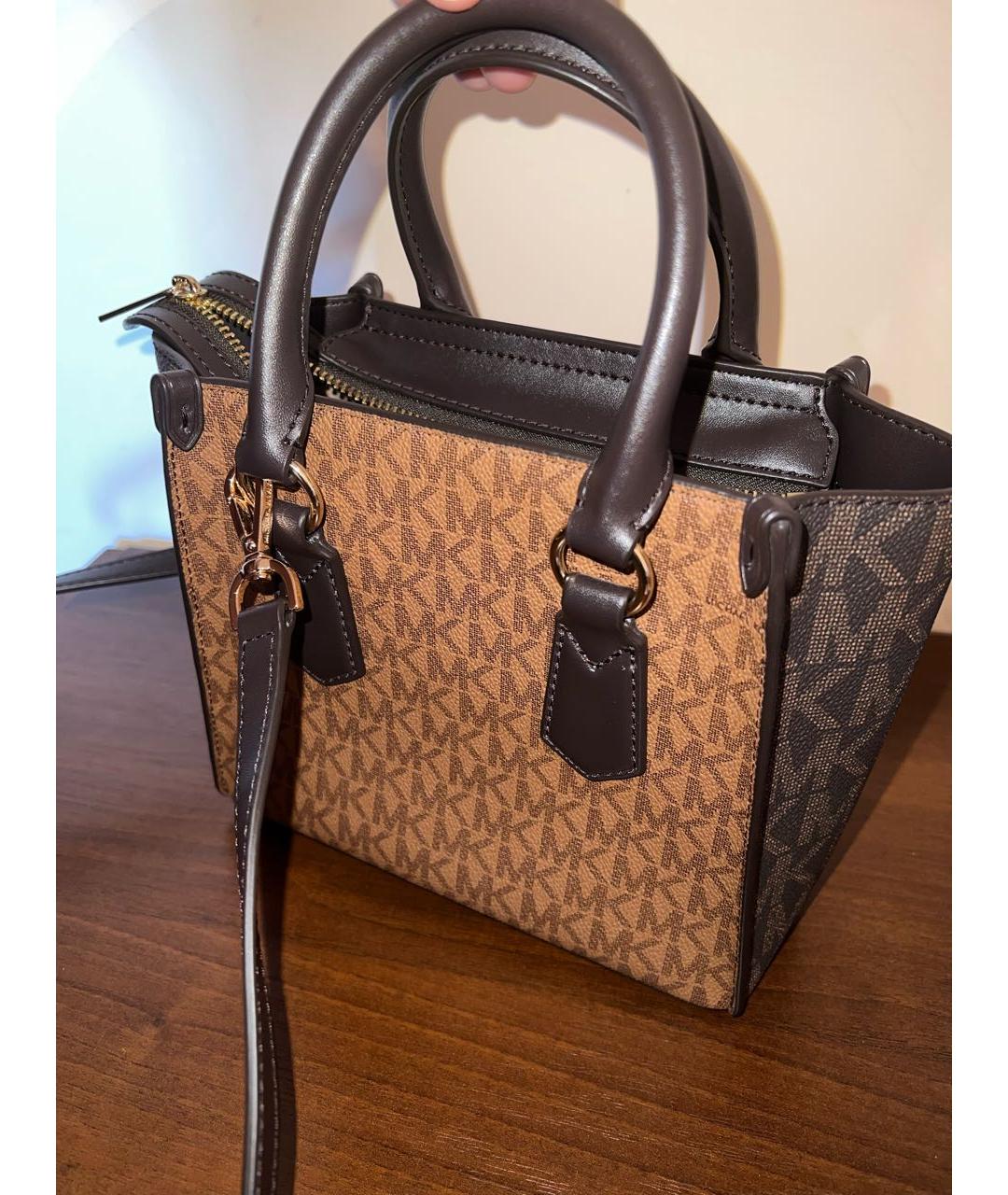 MICHAEL KORS Коричневая сумка с короткими ручками, фото 3