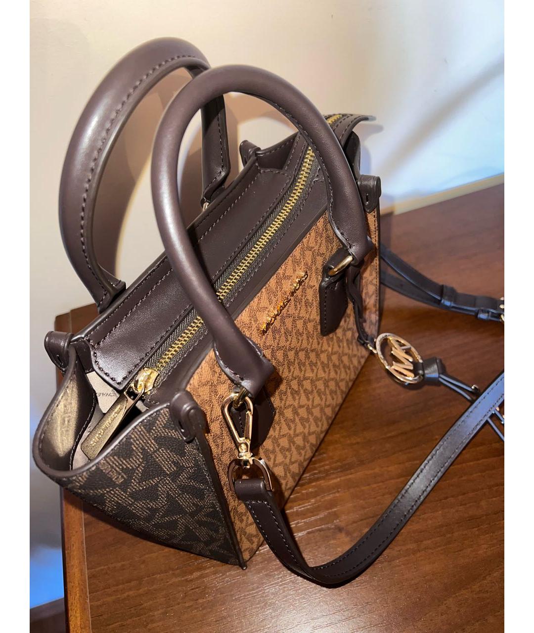 MICHAEL KORS Коричневая сумка с короткими ручками, фото 2