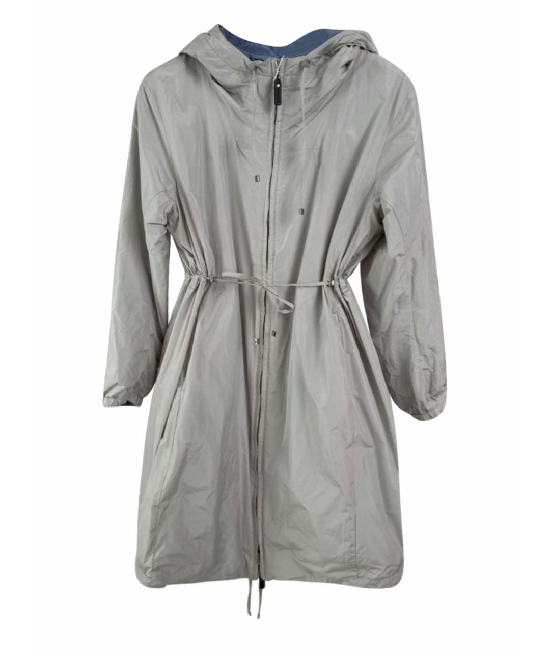 MAX MARA THE CUBE Голубая полиэстеровая парка, фото 1