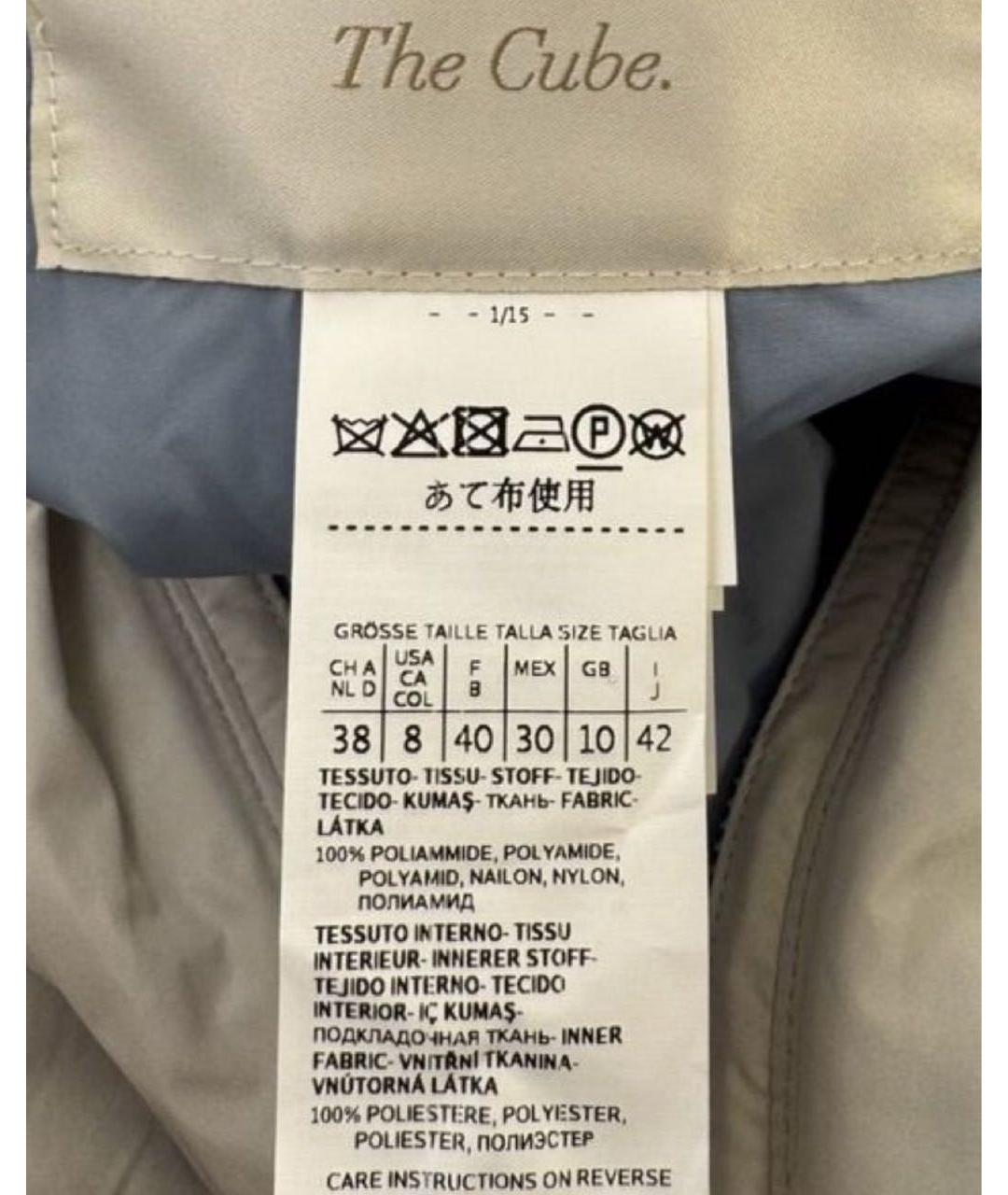MAX MARA THE CUBE Голубая полиэстеровая парка, фото 3