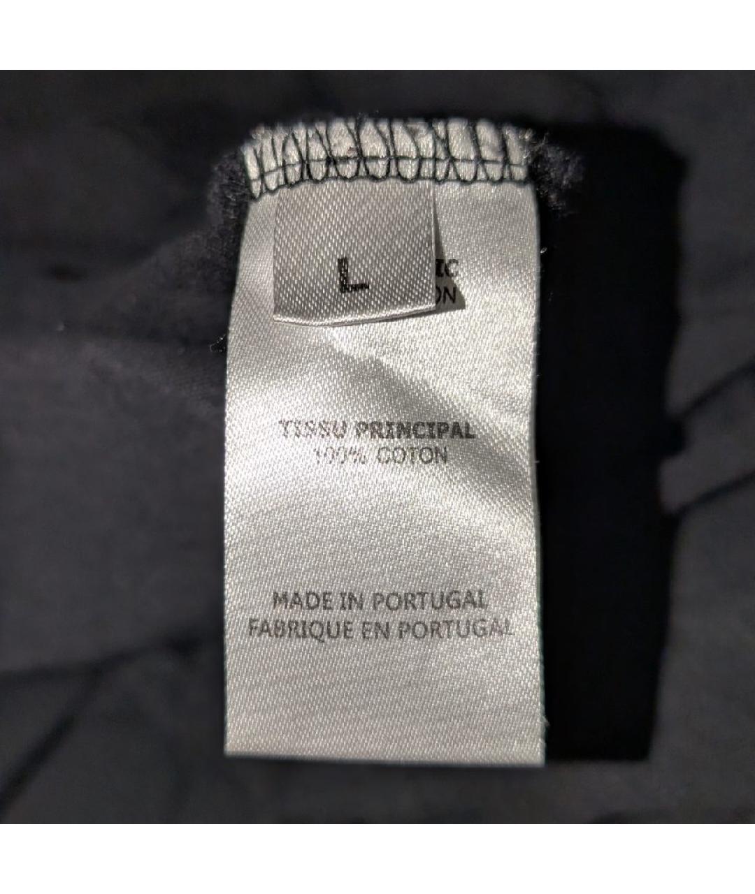 VETEMENTS Черная хлопковая футболка, фото 6