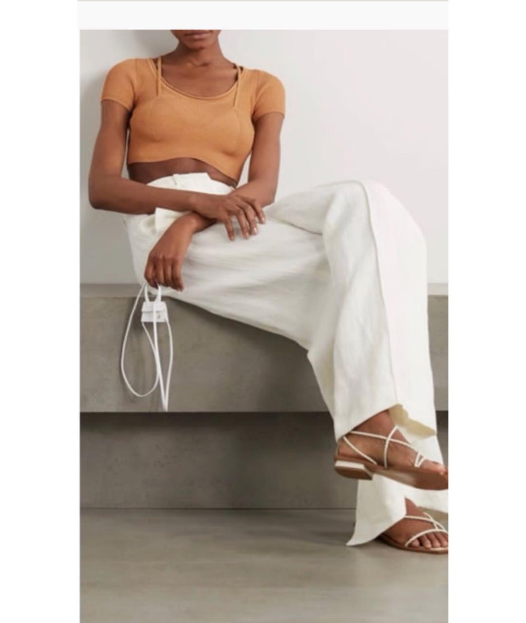 JACQUEMUS Желтая вискозная футболка, фото 3