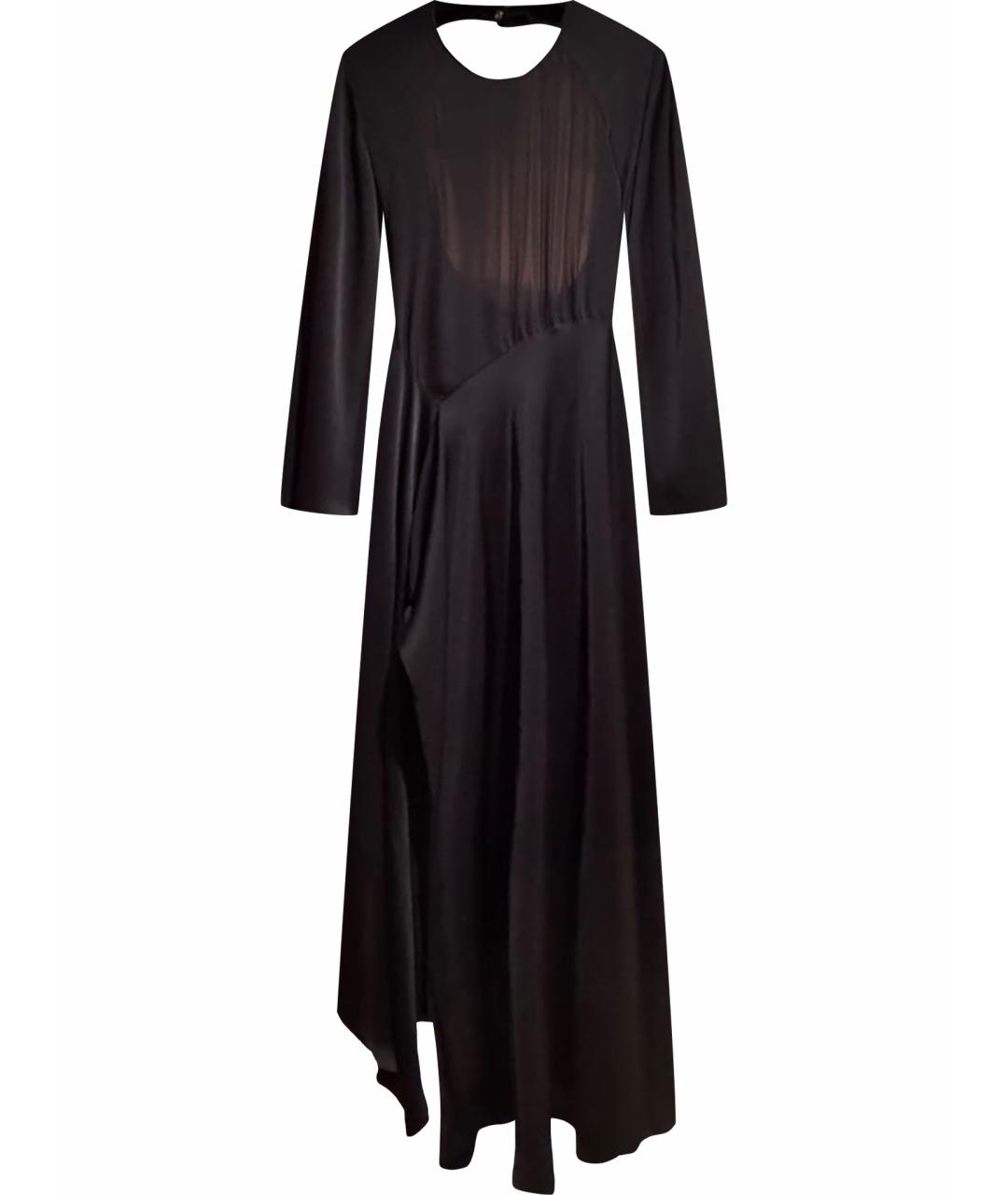 LANVIN Черное полиэстеровое вечернее платье, фото 1