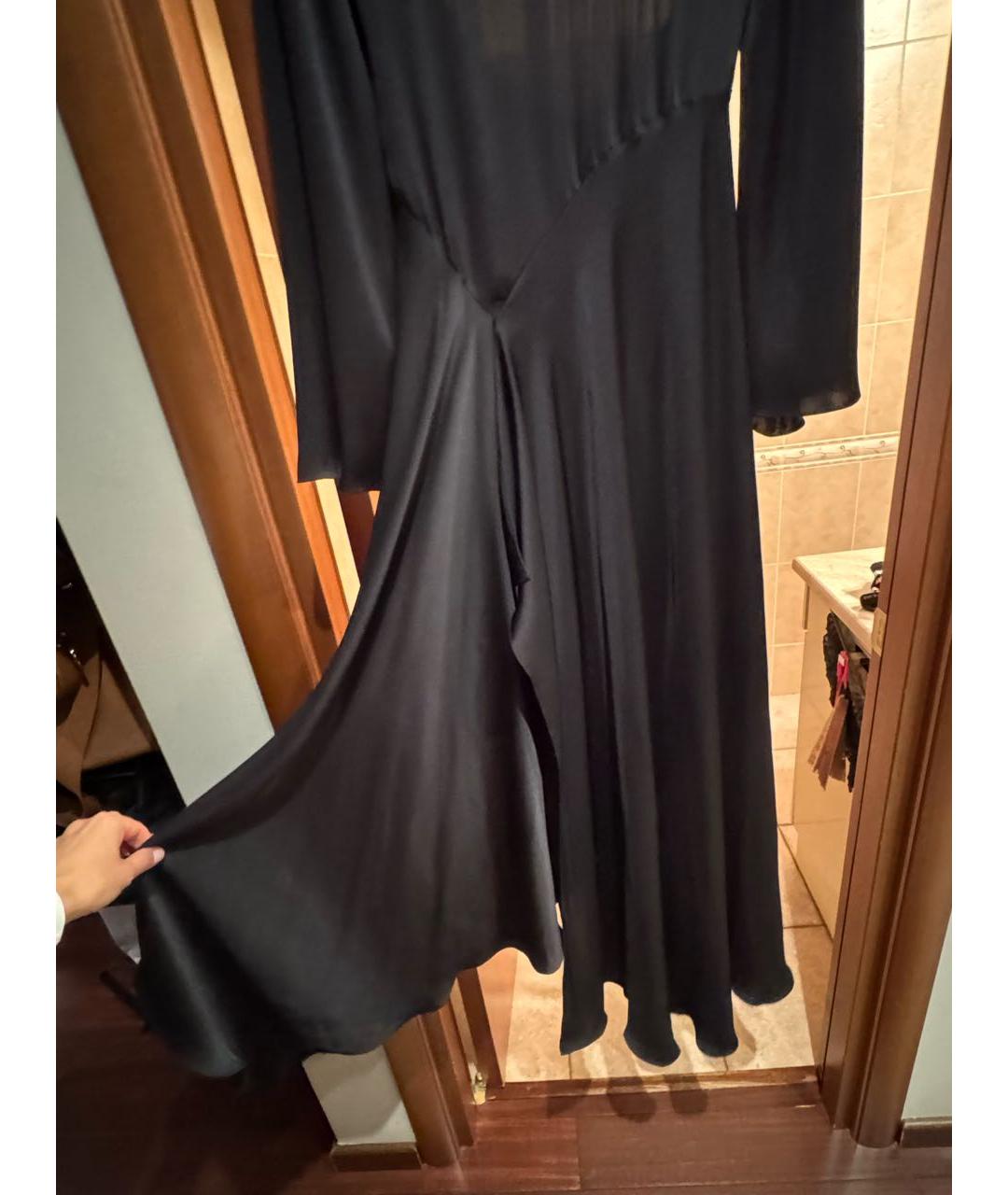 LANVIN Черное полиэстеровое вечернее платье, фото 3