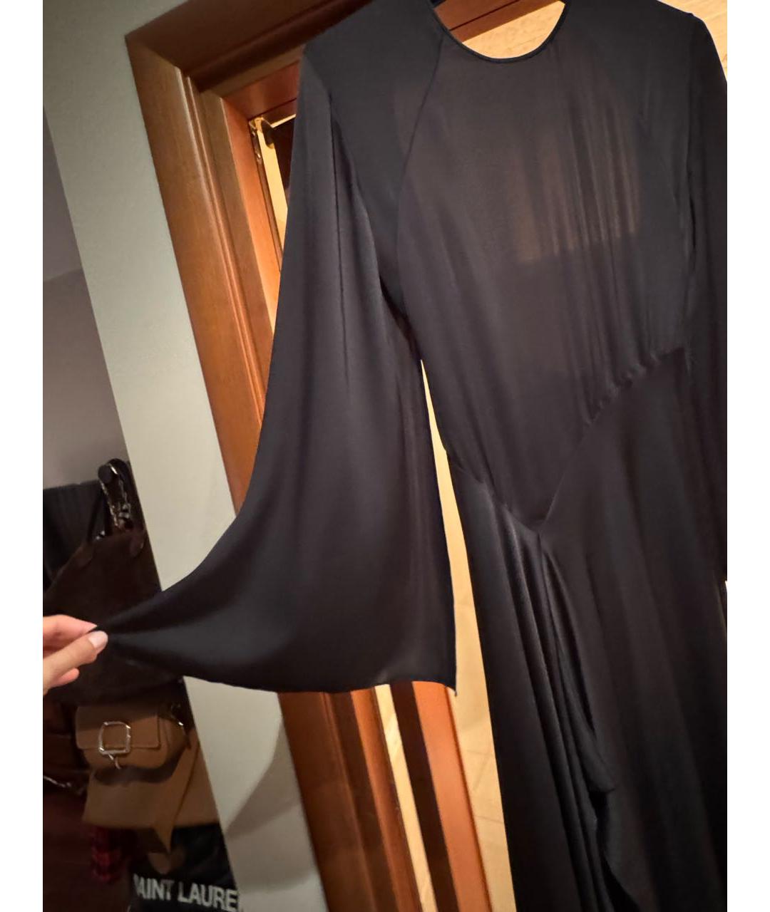 LANVIN Черное полиэстеровое вечернее платье, фото 4