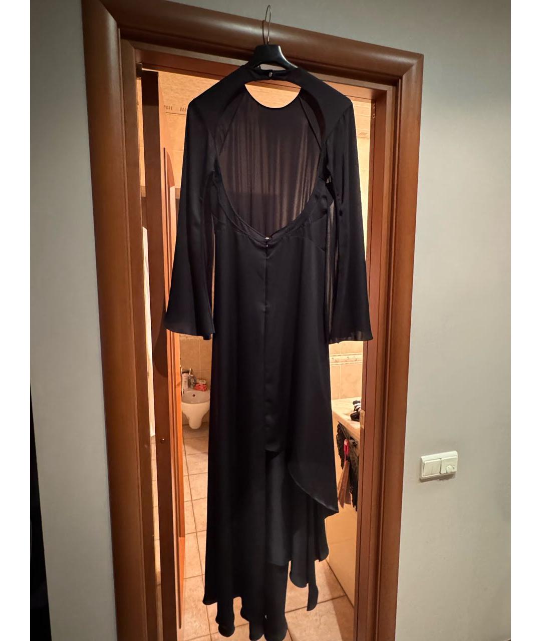 LANVIN Черное полиэстеровое вечернее платье, фото 2