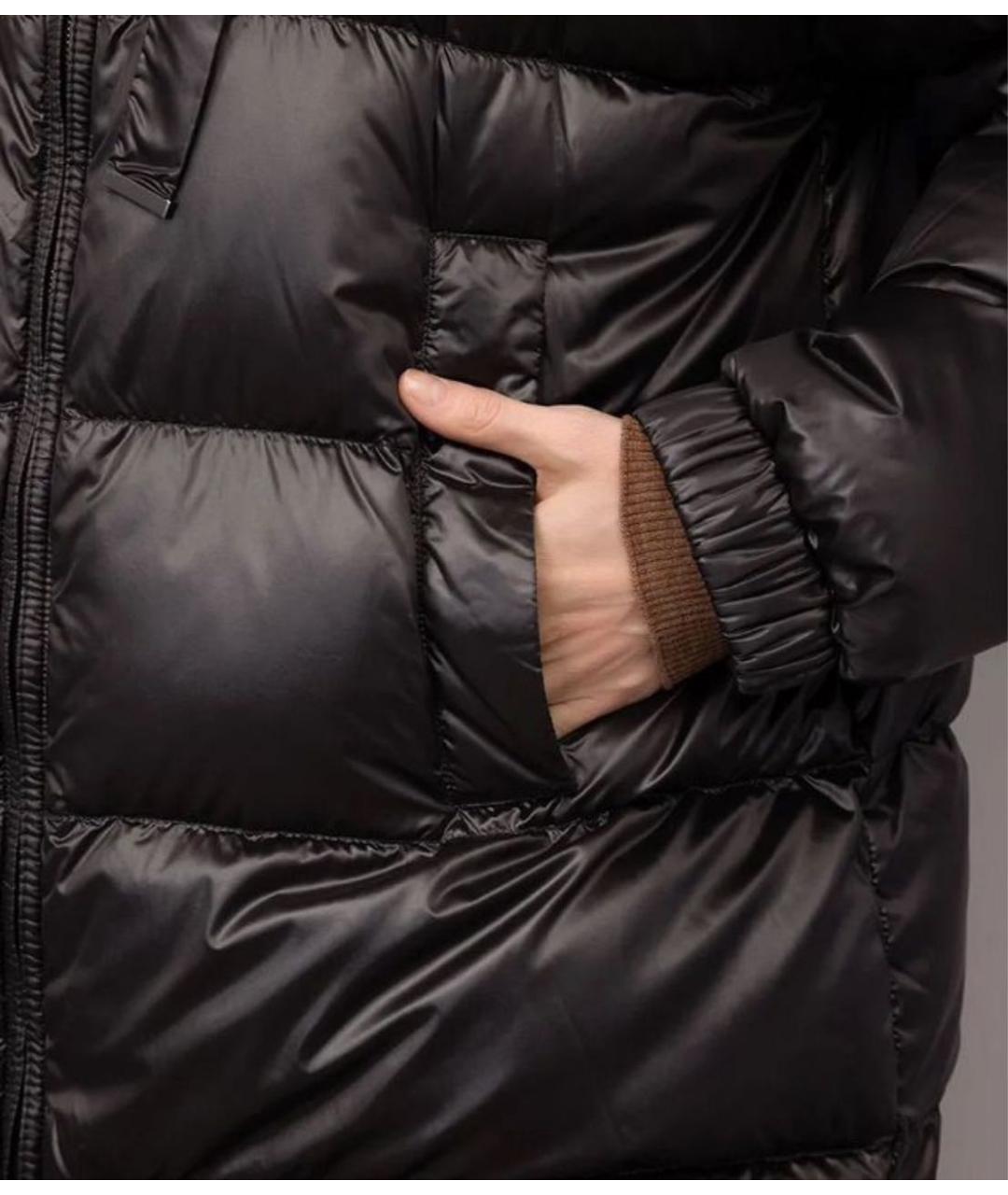 MAX MARA THE CUBE Черная полиэстеровая куртка, фото 7