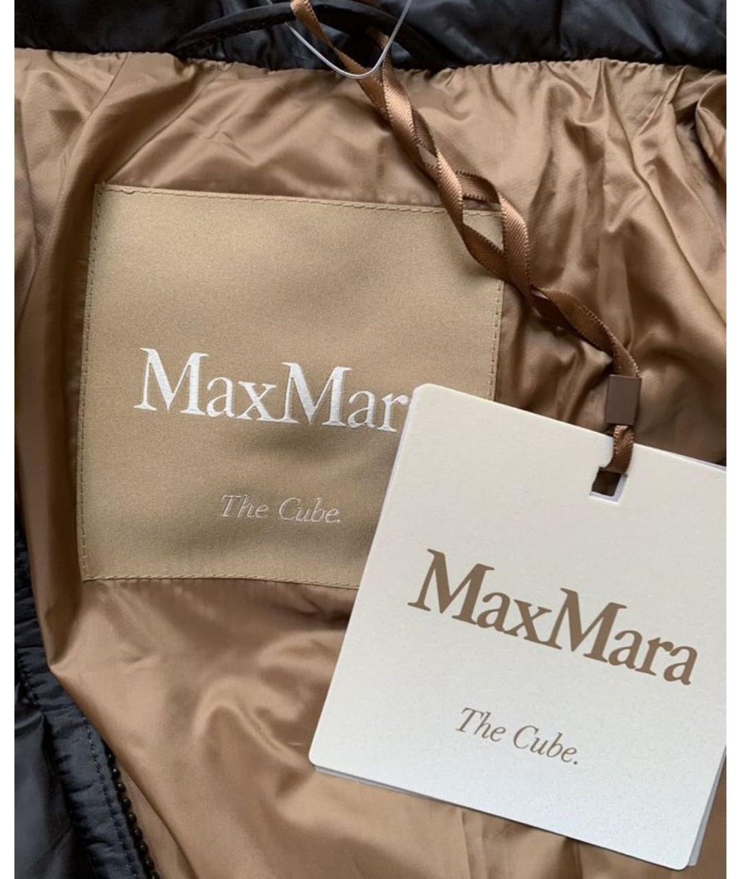 MAX MARA THE CUBE Черная полиэстеровая куртка, фото 6