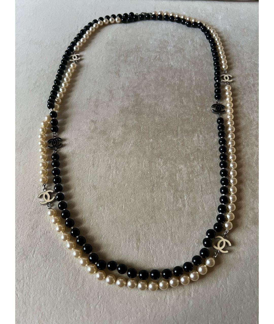 CHANEL Белое жемчужное колье, фото 5