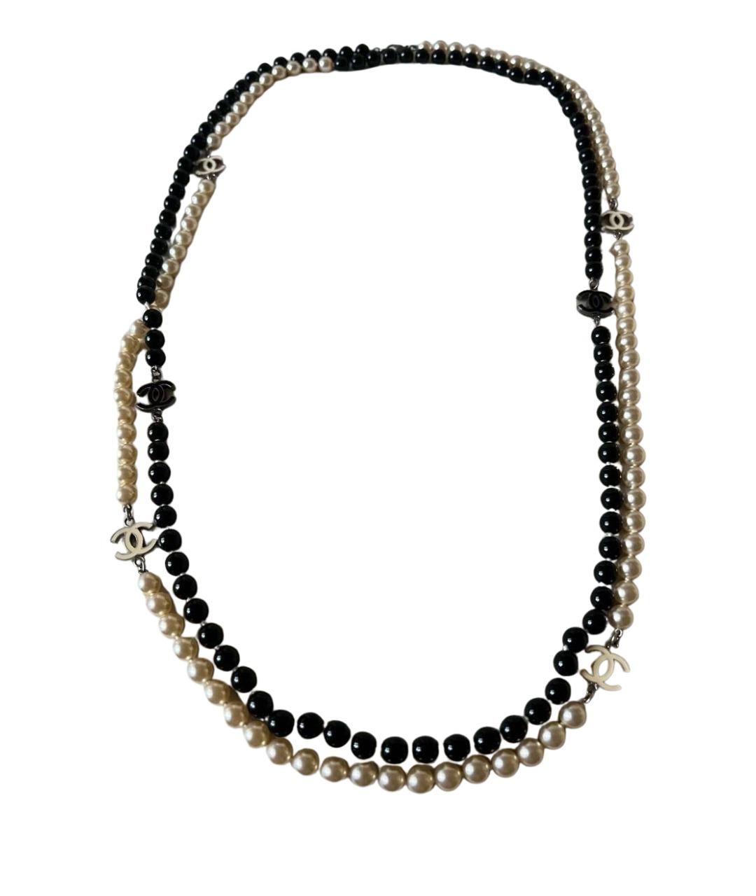 CHANEL Белое жемчужное колье, фото 1