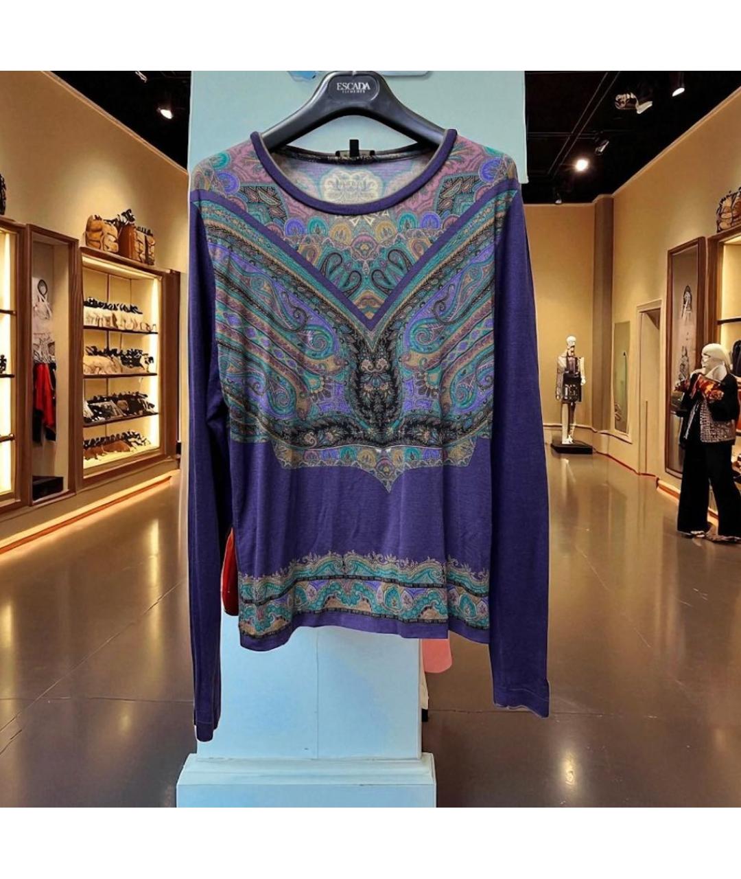ETRO Фиолетовый шерстяной джемпер / свитер, фото 5