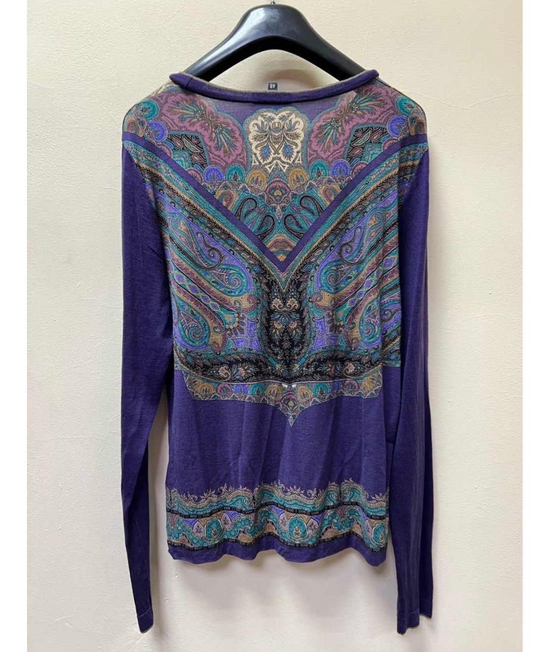 ETRO Фиолетовый шерстяной джемпер / свитер, фото 2