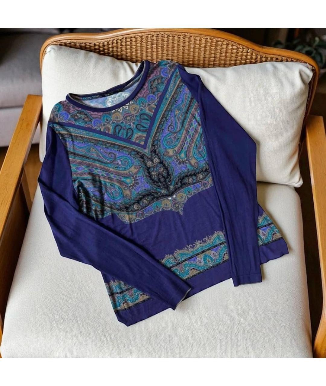 ETRO Фиолетовый шерстяной джемпер / свитер, фото 8