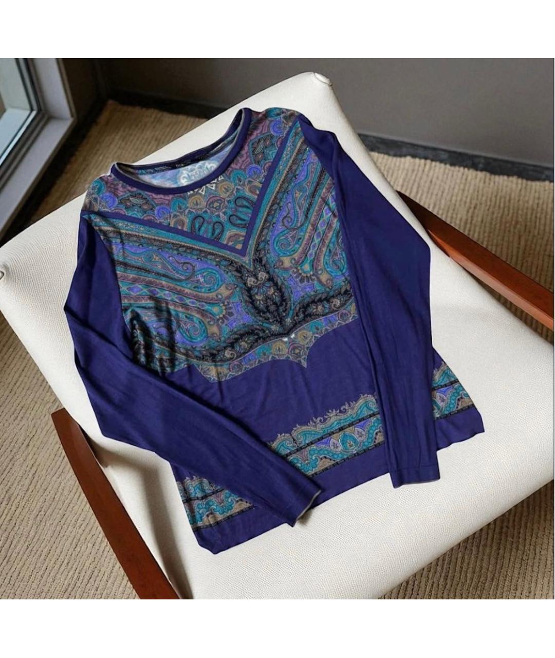 ETRO Фиолетовый шерстяной джемпер / свитер, фото 6