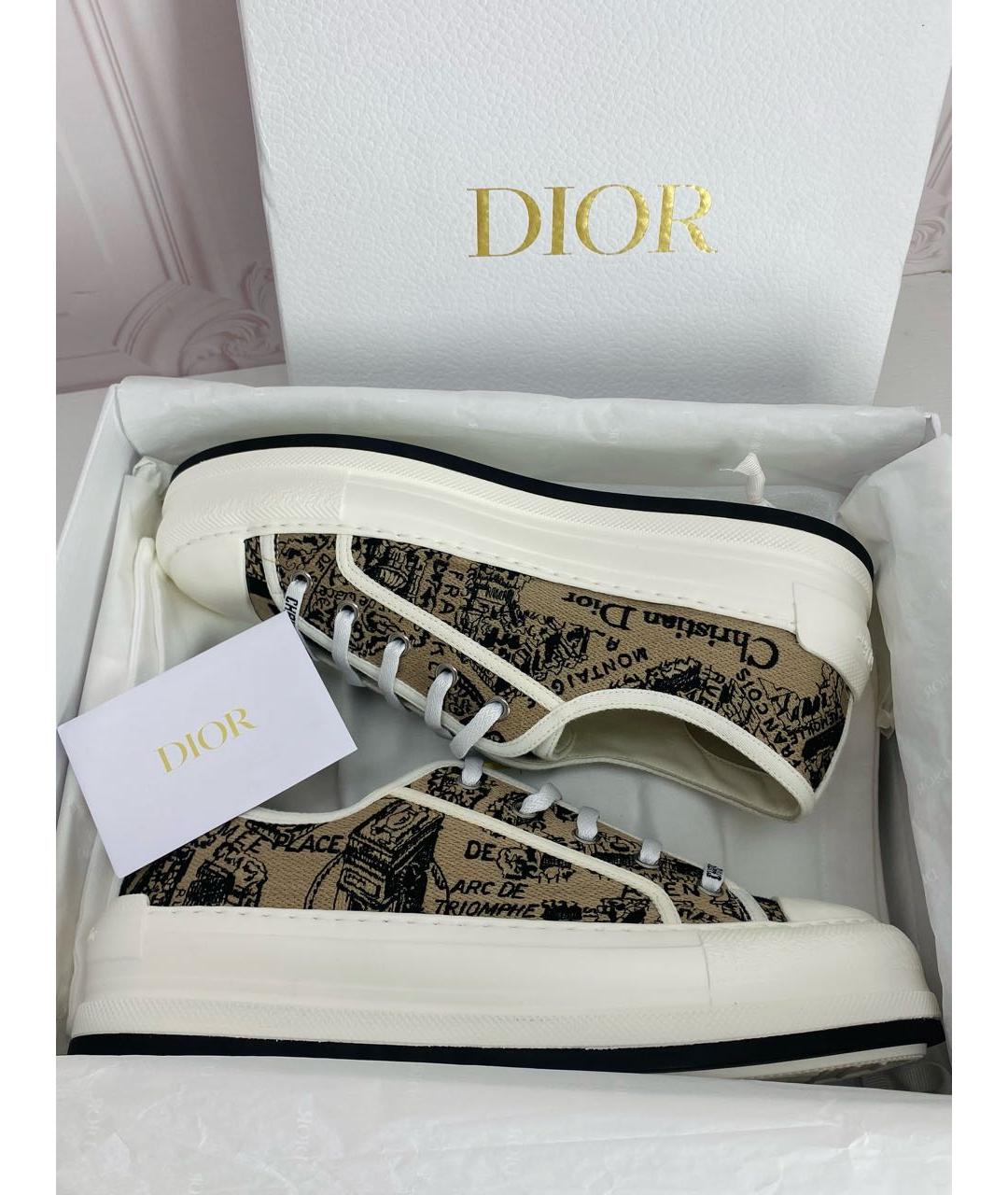 CHRISTIAN DIOR Белые кожаные кеды, фото 5