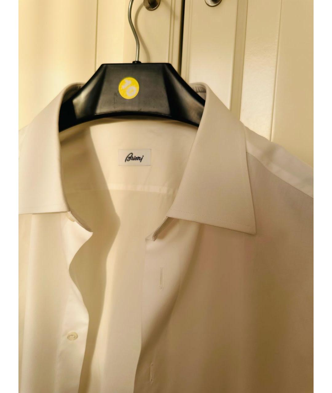 BRIONI Белая хлопковая классическая рубашка, фото 2