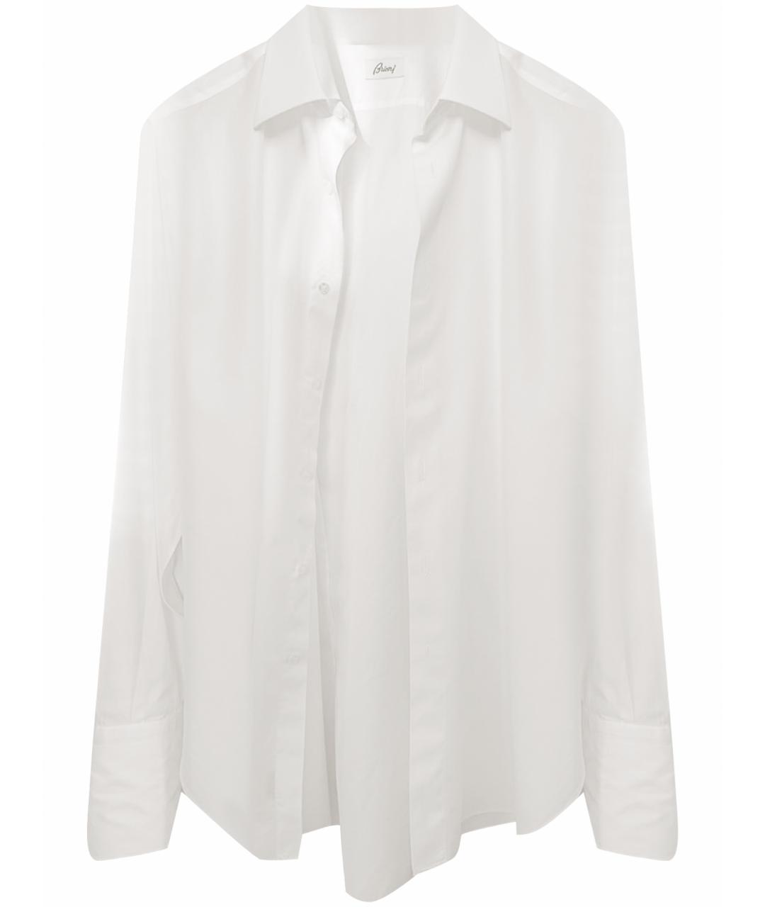 BRIONI Белая хлопковая классическая рубашка, фото 1