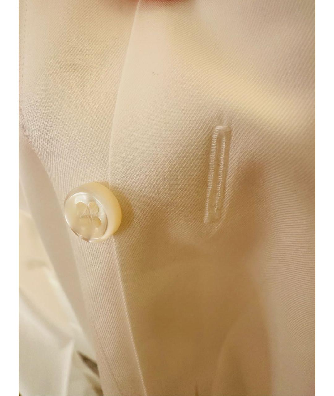 BRIONI Белая хлопковая классическая рубашка, фото 5