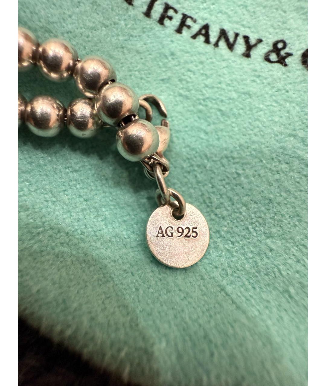 TIFFANY&CO Серебрянный серебряный браслет, фото 6