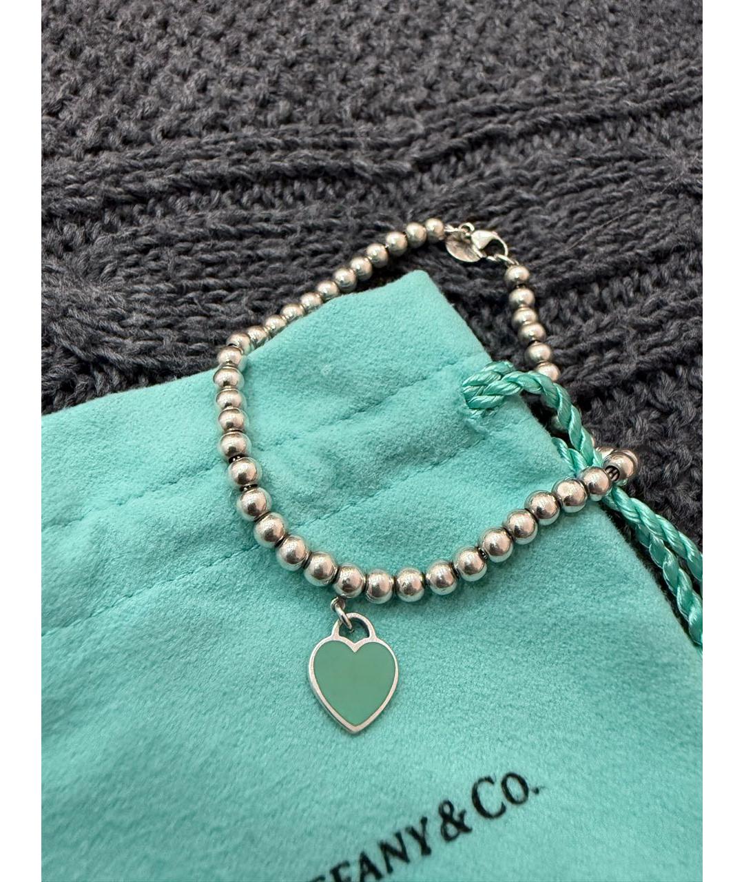 TIFFANY&CO Серебрянный серебряный браслет, фото 5