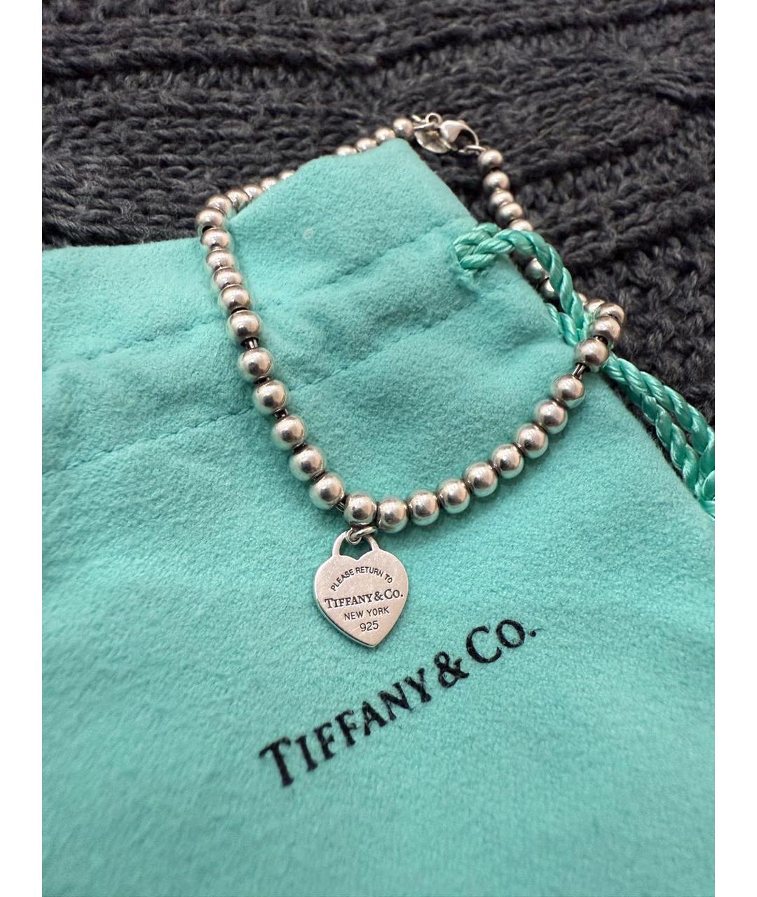 TIFFANY&CO Серебрянный серебряный браслет, фото 3