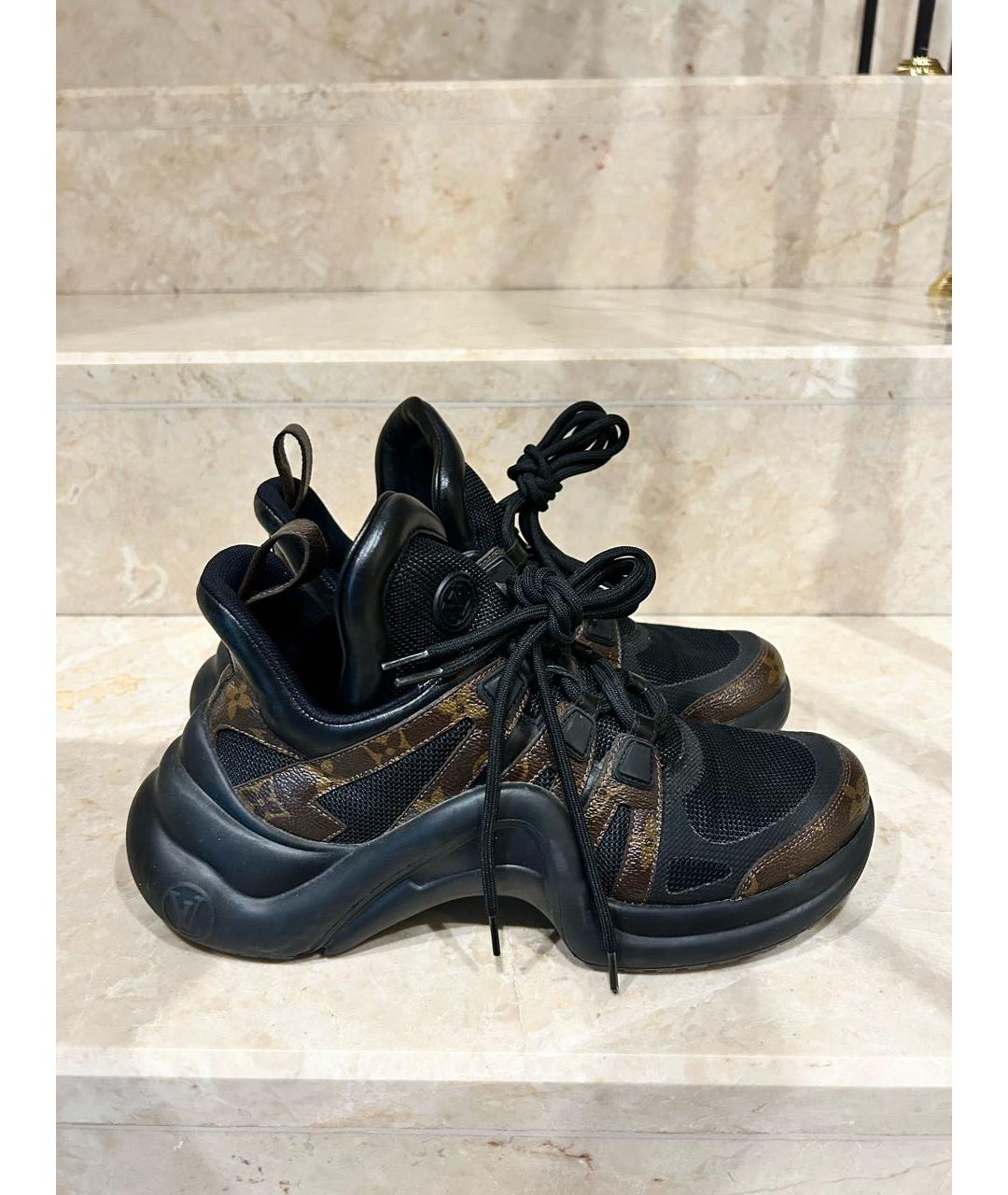 LOUIS VUITTON Коричневые кроссовки, фото 6