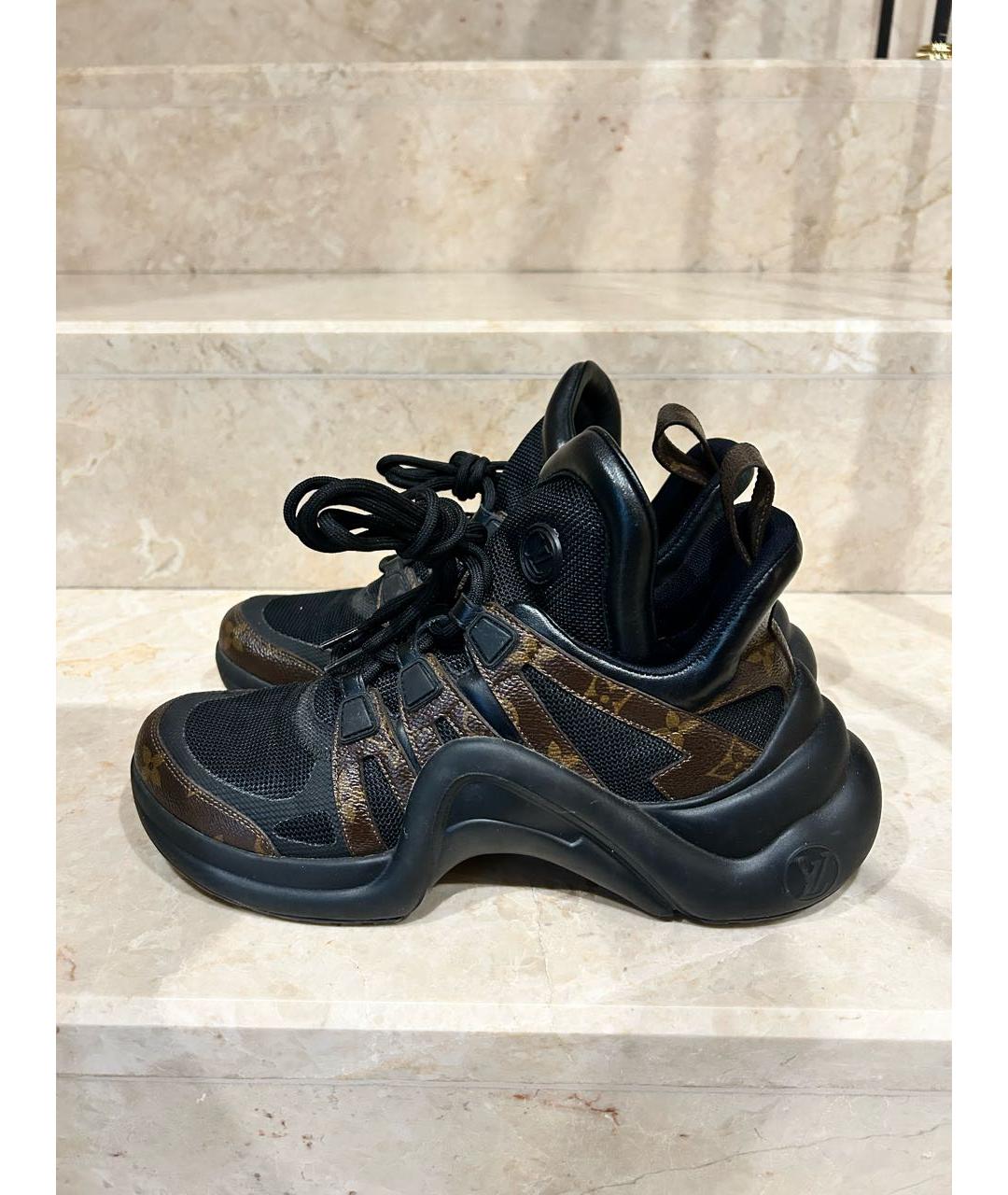 LOUIS VUITTON Коричневые кроссовки, фото 2
