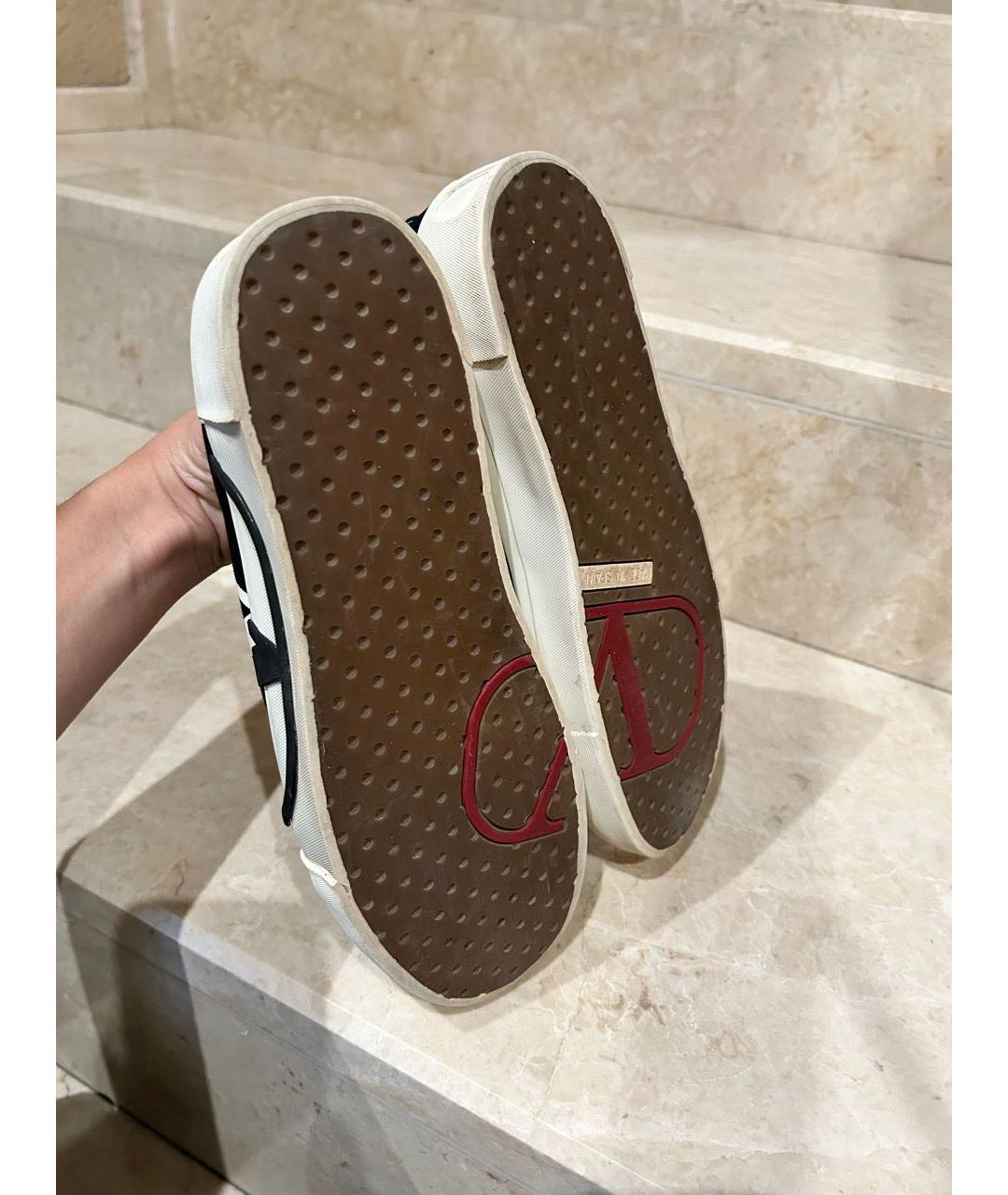 VALENTINO Черные текстильные кеды, фото 5