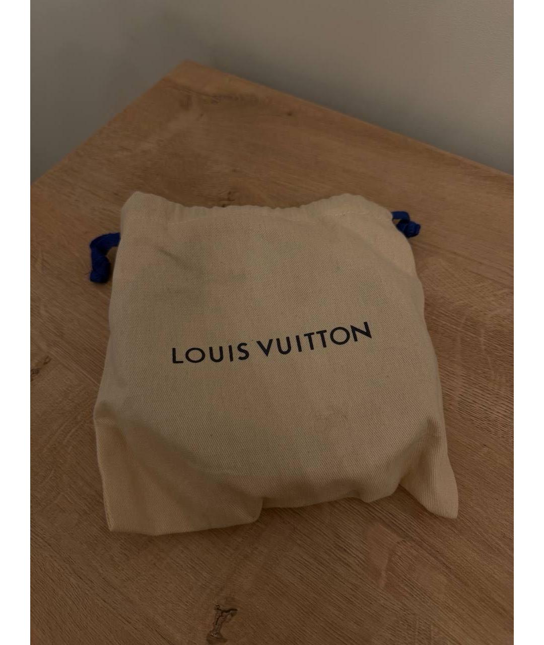 LOUIS VUITTON Темно-синий кожаный ремень, фото 7