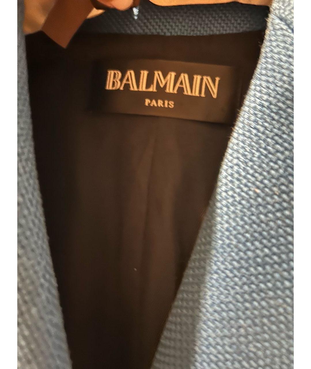 BALMAIN Синий жакет/пиджак, фото 5