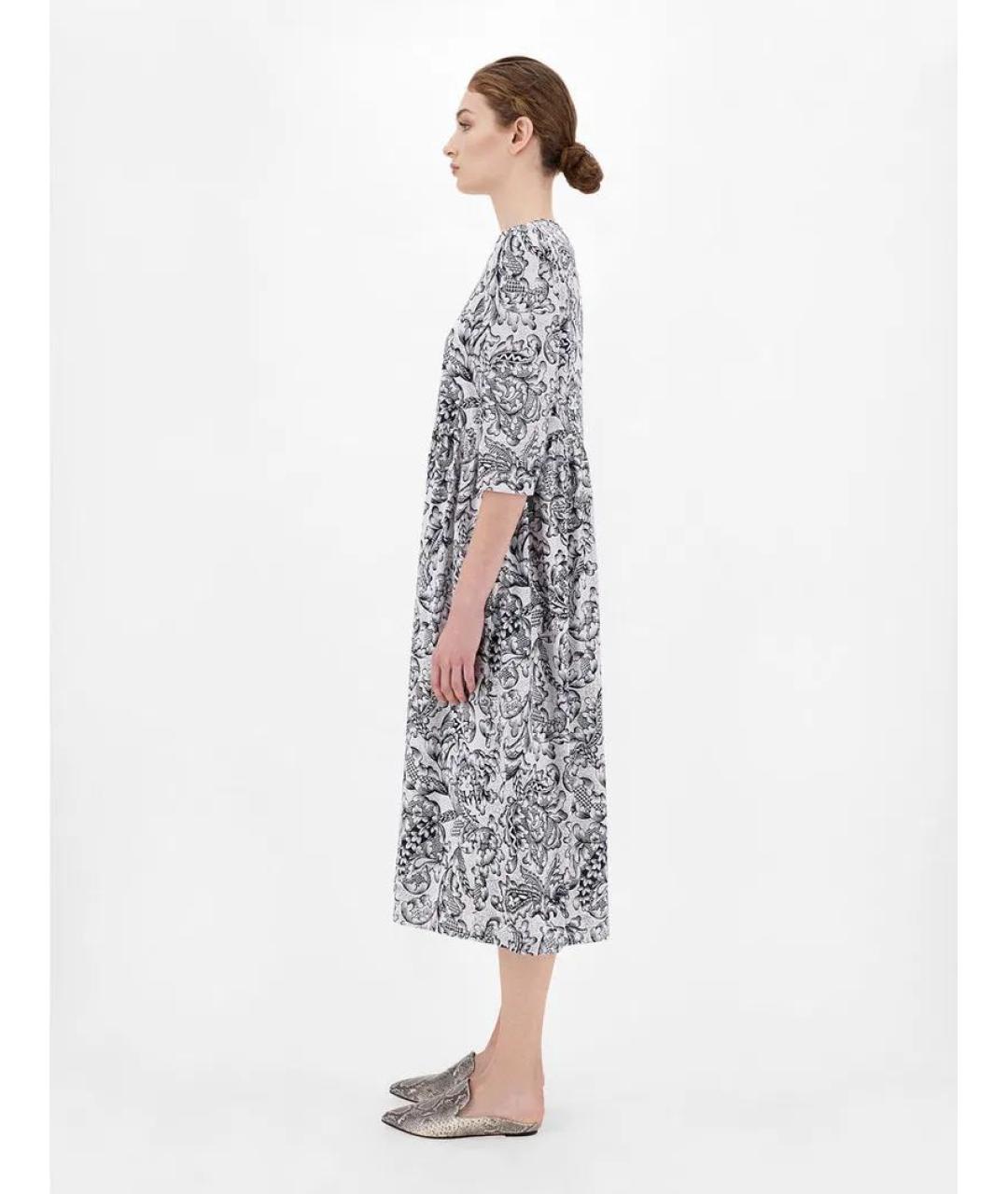 MAX MARA Мульти хлопковое повседневное платье, фото 4