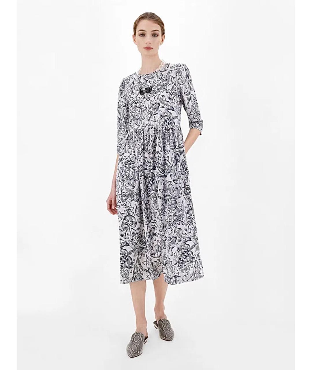 MAX MARA Мульти хлопковое повседневное платье, фото 5