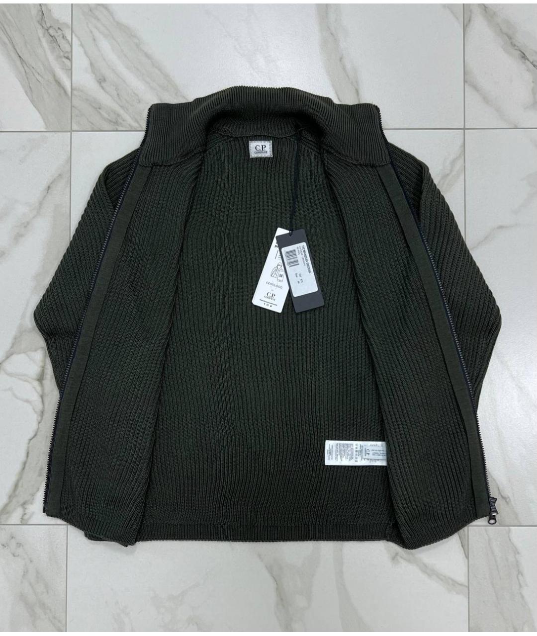CP COMPANY Хаки кардиган, фото 4