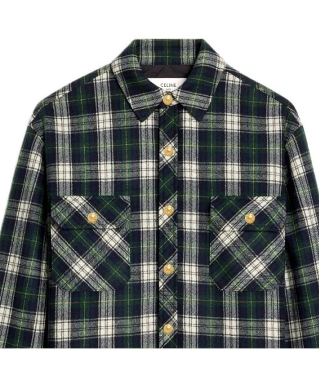 CELINE Зеленая рубашка, фото 4