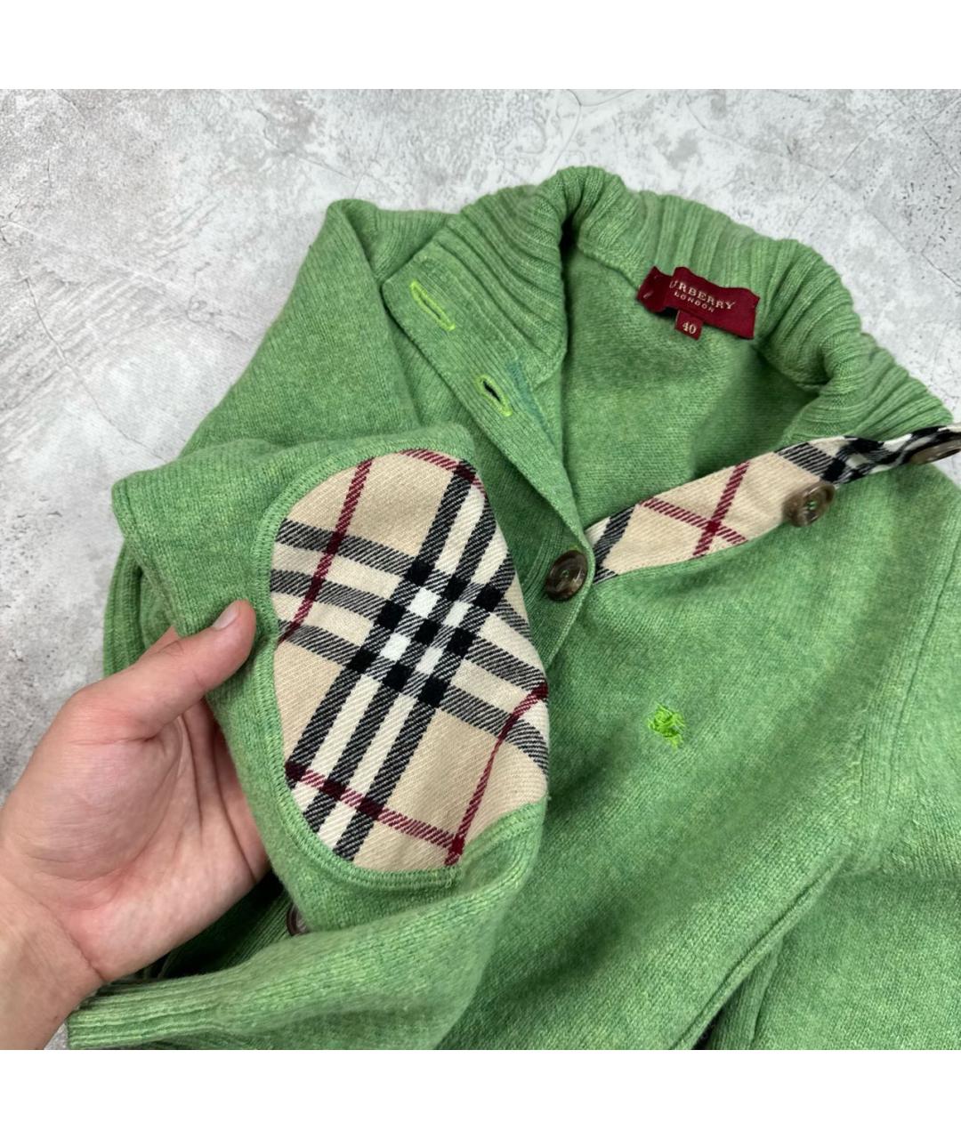 BURBERRY Зеленый джемпер / свитер, фото 8
