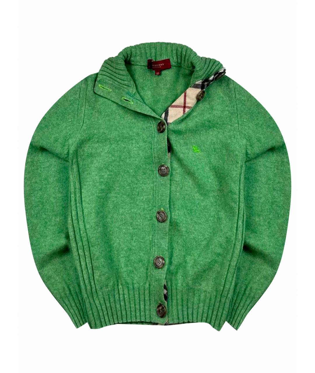 BURBERRY Зеленый джемпер / свитер, фото 1