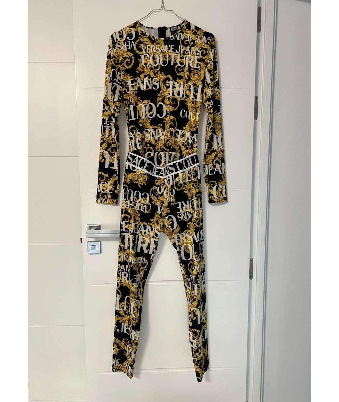 VERSACE JEANS COUTURE Желтый полиамидовый костюм с брюками, фото 3