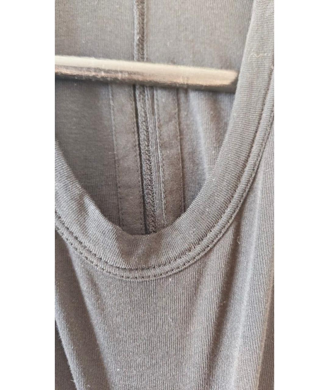 RICK OWENS DRKSHDW Черная хлопковая майка, фото 5