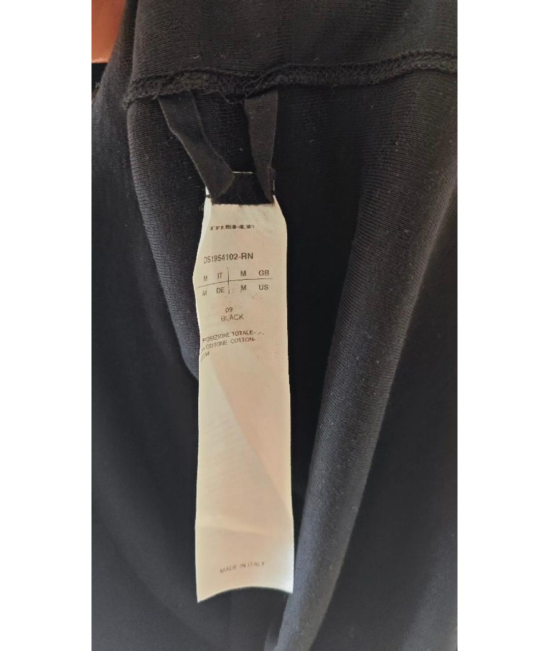 RICK OWENS DRKSHDW Черная хлопковая майка, фото 3