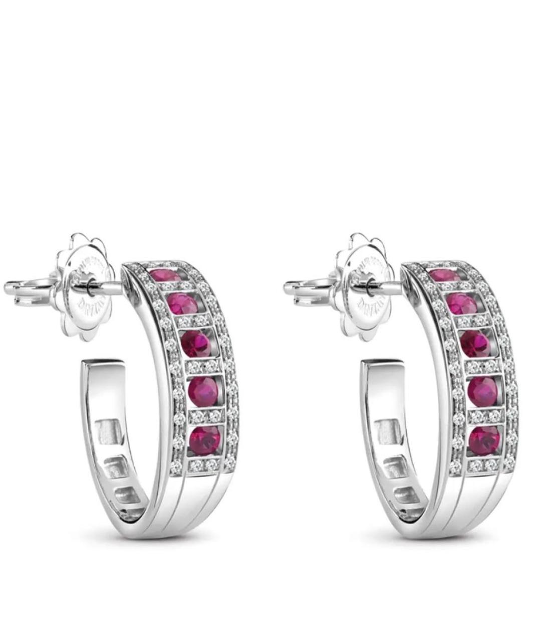 DAMIANI Серебряные серьги из белого золота, фото 2